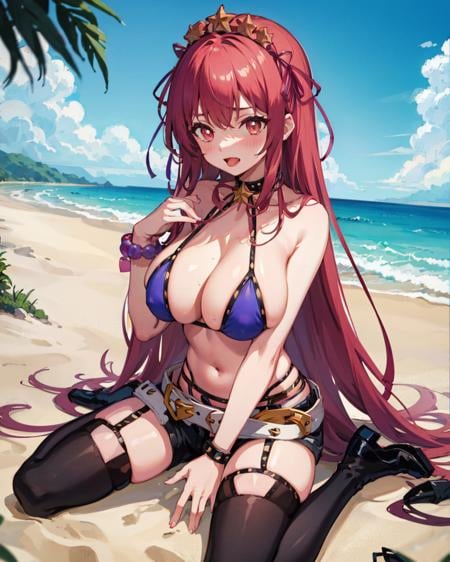 【Costume】【Cosplay】BB Swimsuit MoonCancer 2nd Ascension Clothing BB泳装二破 - AI Model cover image