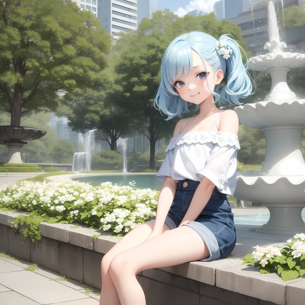 AI art "Park Date with Vanda"