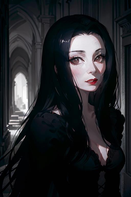 Morticia Addams (The Addams Family (1991 film)) / Anjelica Huston - AI Model cover image