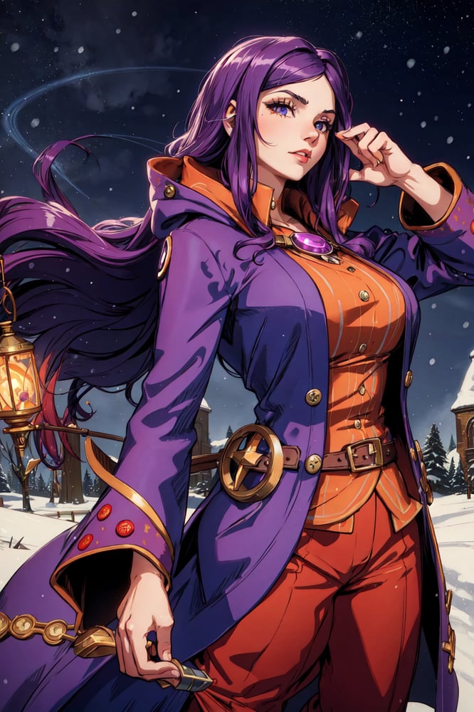 AI art "Purple Haired Wizard"