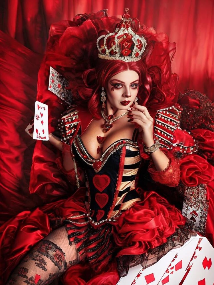 Photorealistic Queen of Hearts 红心皇后 - AI Model cover image