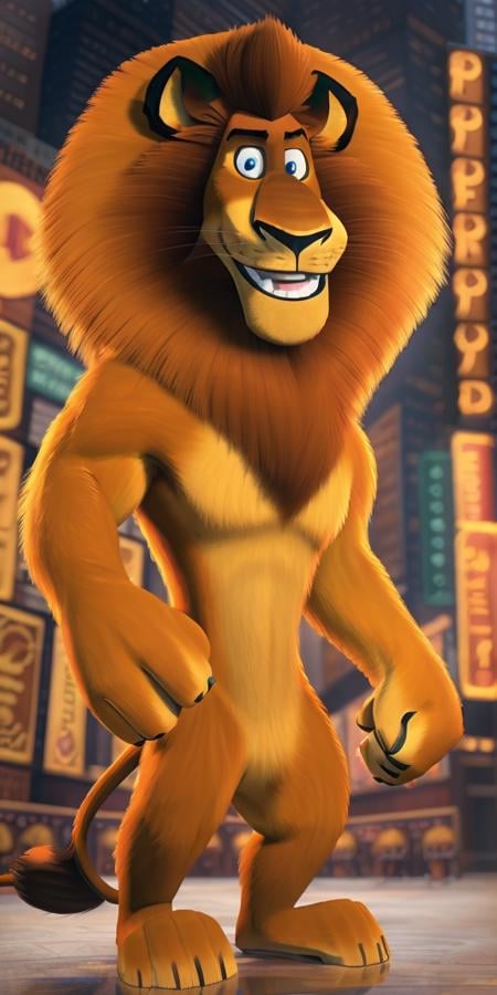 Alex the Lion (Madagascar) Furry Character LoRA by justabro - AI LoRA model on PixAI