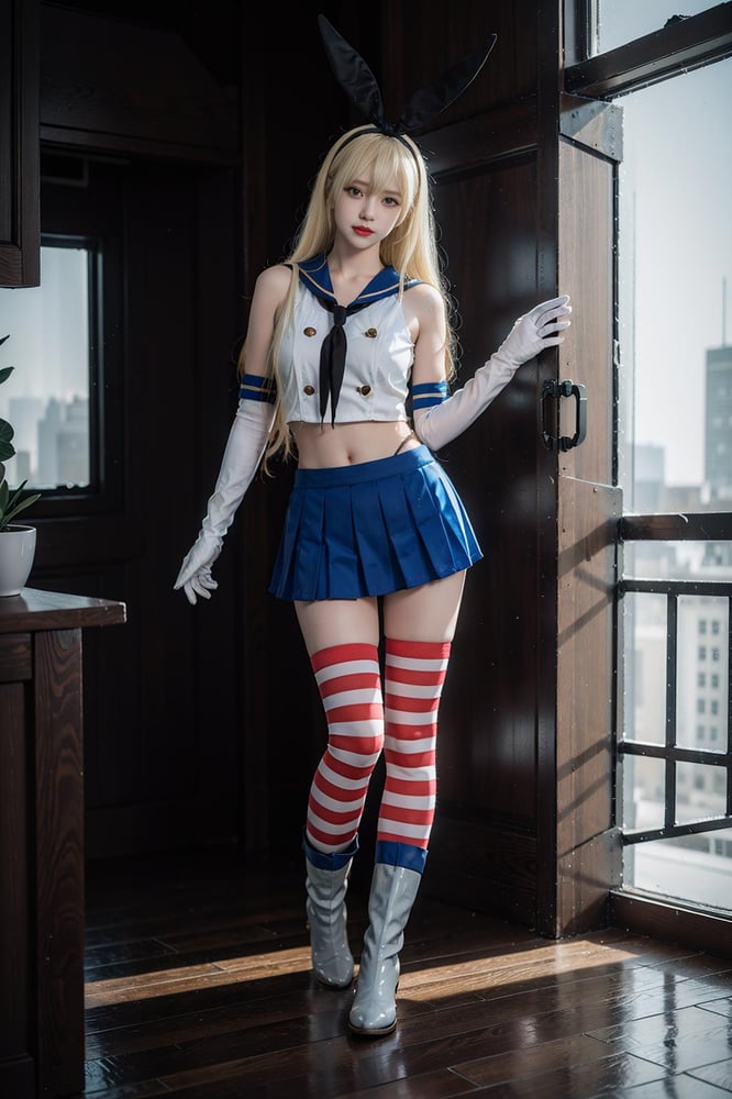Shimakaze (kancolle) cosplay - AI LoRA model on PixAI