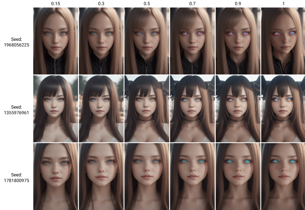 Glowing eyes - AI LoRA model on PixAI