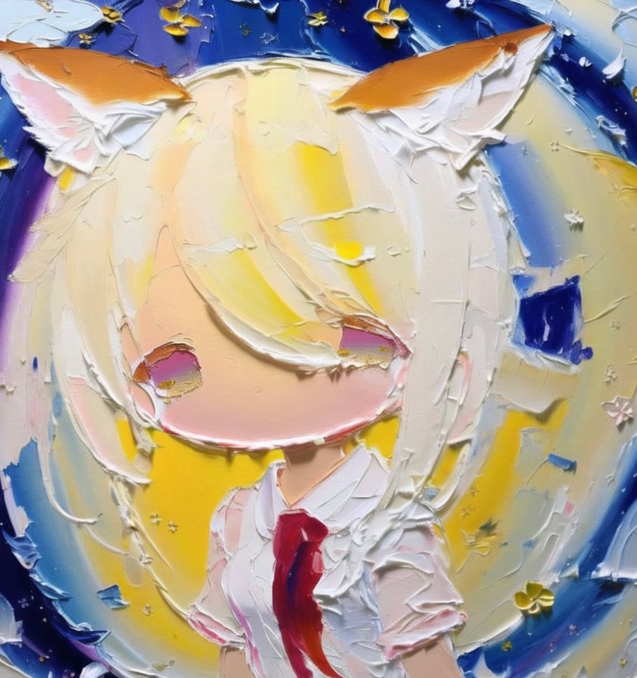 Cute oil impasto chibi - AI Model cover image