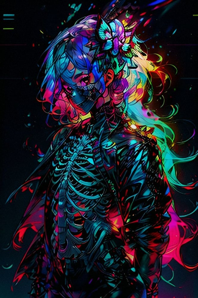 AI art "The Incarnation Of The Night."