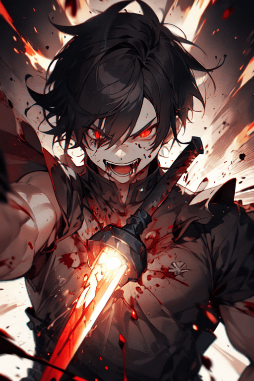 AI art "Man Eater"