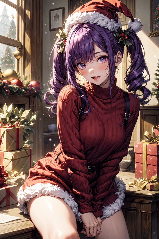AI art "Lilya in Christmas Vibes #1"