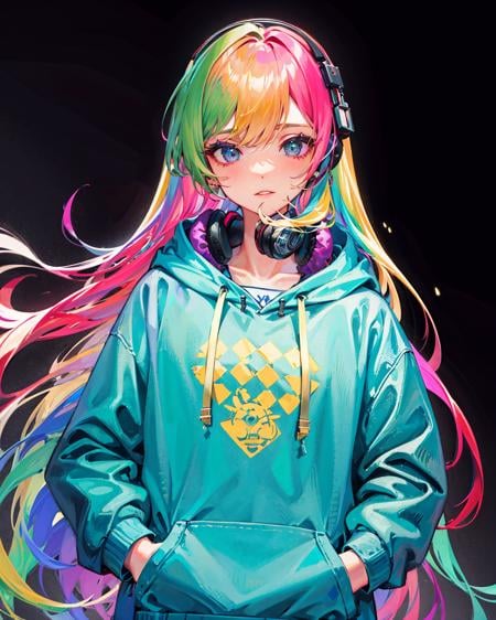 Rainbow Hair 彩虹发色 - AI Model cover image
