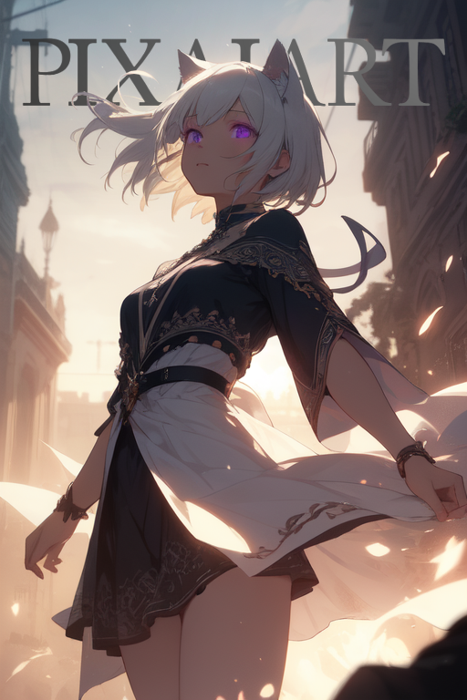 AI art "PixAI girl"