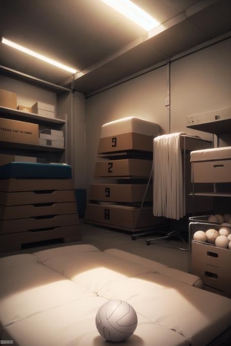 Gym storeroom - AI Model cover image