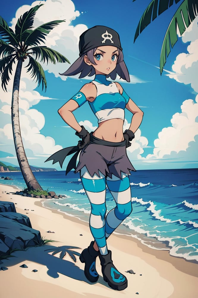 Team Aqua Grunt (Pokemon) Character + Outfit LoRA - AI Model cover image