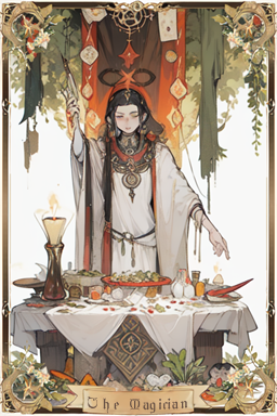 AI art "Tarot Deck - The Magician"