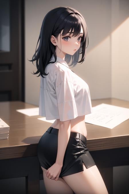 Skirt tug / dress tug / clothes tug - AI Model 커버 이미지
