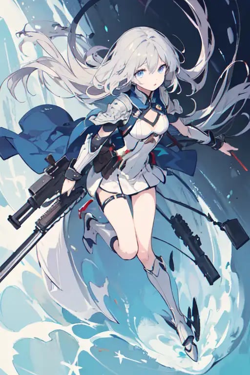 AI art "水上ガンナー"