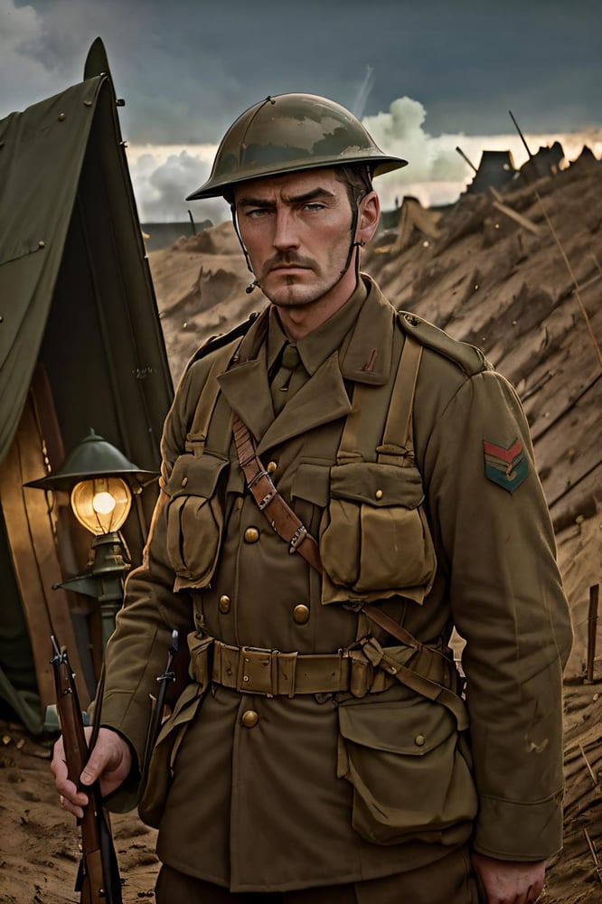 WW1 - British Soldier uniform - AI LoRA model on PixAI