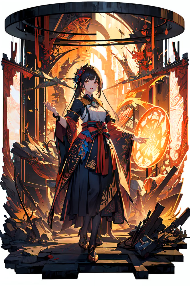 AI art "[Red]" for keywords masterpiece, best quality, extremely detailed, transparent background 