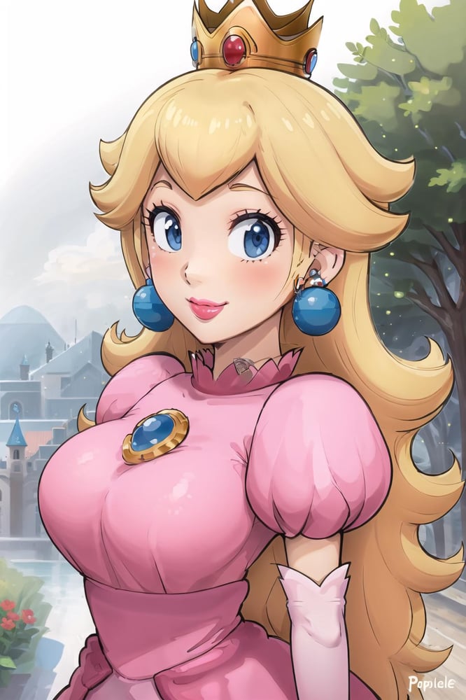 Mario - Princess Peach - AI LoRA model on PixAI