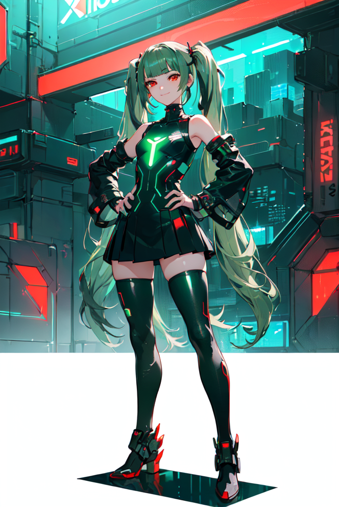 AI art "Computer Virus-Chan 3"