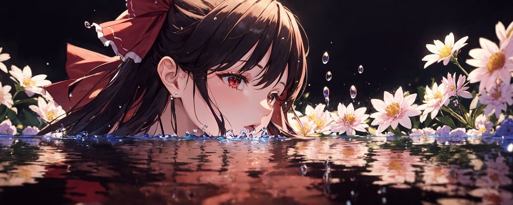 AI art "Reimu"