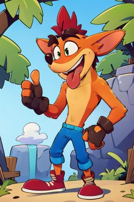 Crash Bandicoot, Character LoRA V1.1 - AI LoRA model on PixAI