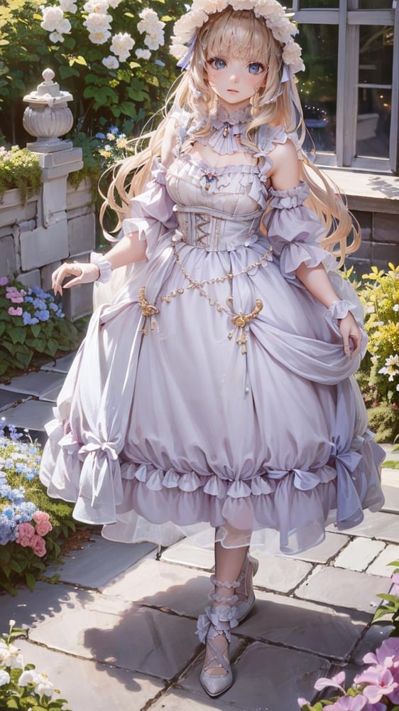 Modern victorian fashion dress classic style 3 - AI Model cover image