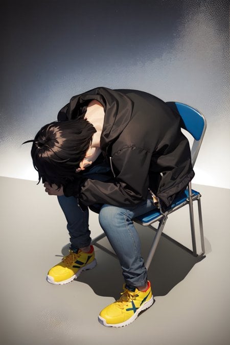 Shinji in a Chair | Meme - AI Model cover image