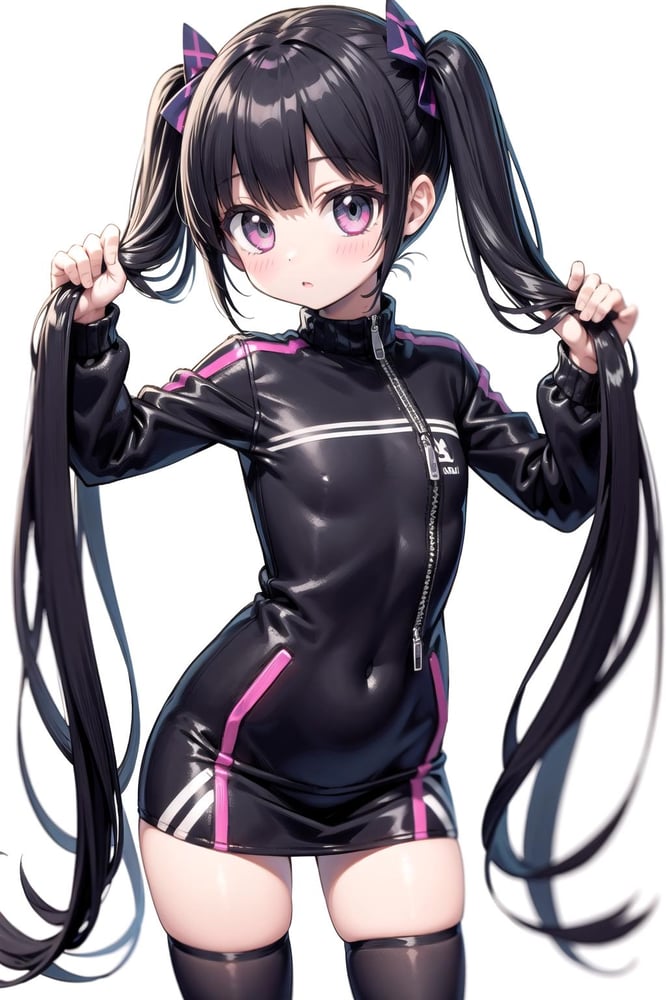 [Pose] Holding Twintails - AI Model cover image