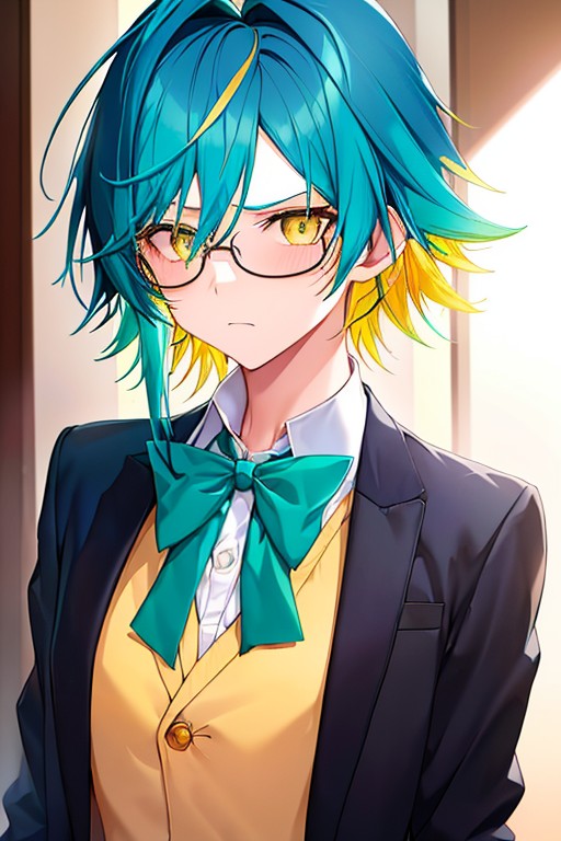 AI art "Saskia with school uniform"
