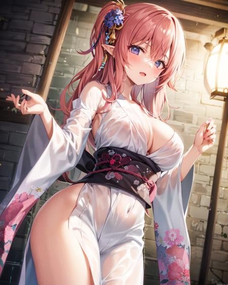 See-Through Kimono (With multires noise version) v1.0 - AI LoRA model on PixAI