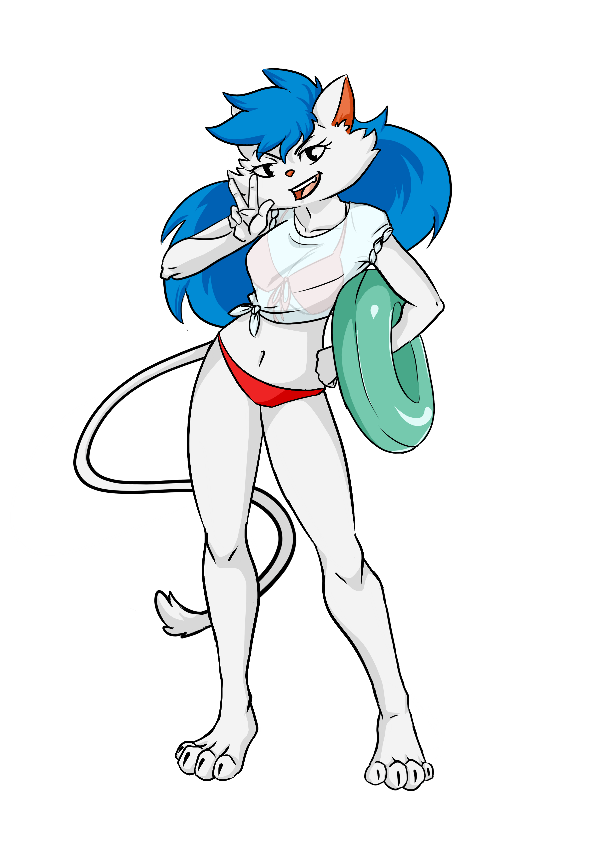 AI art "Kit playa con salvavidas" featuring #Furry