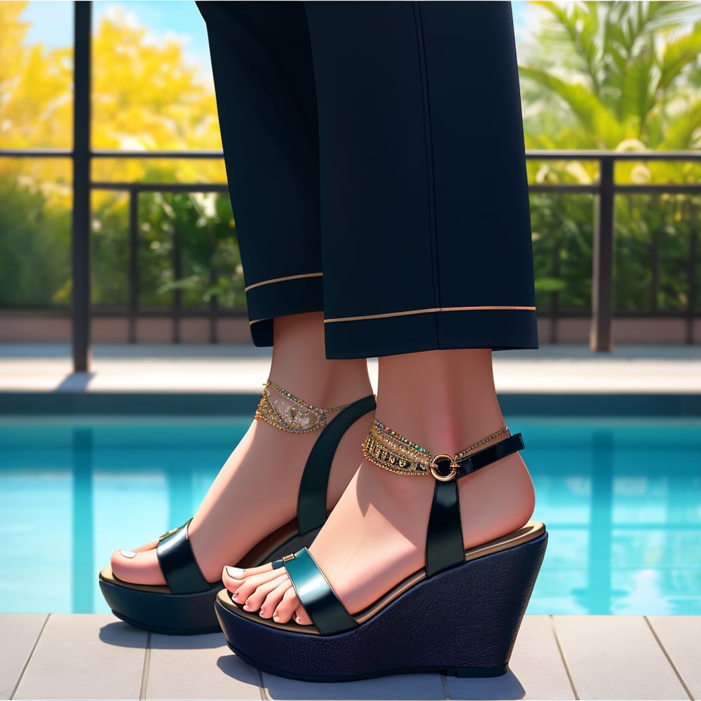 Wedge Sandals testing - AI Model cover image