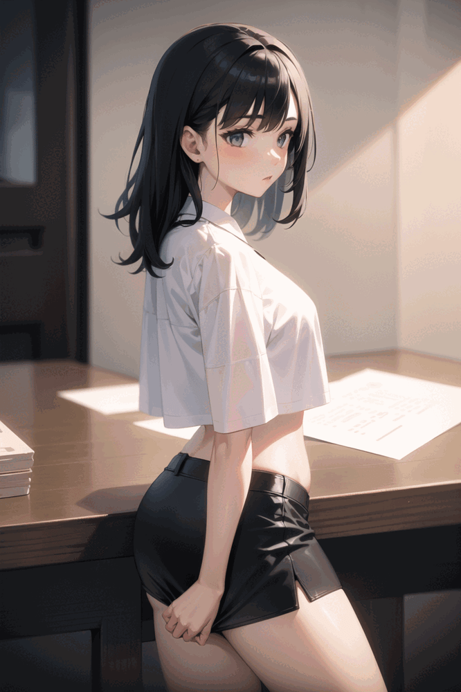 Skirt tug / dress tug / clothes tug - AI LoRA model on PixAI