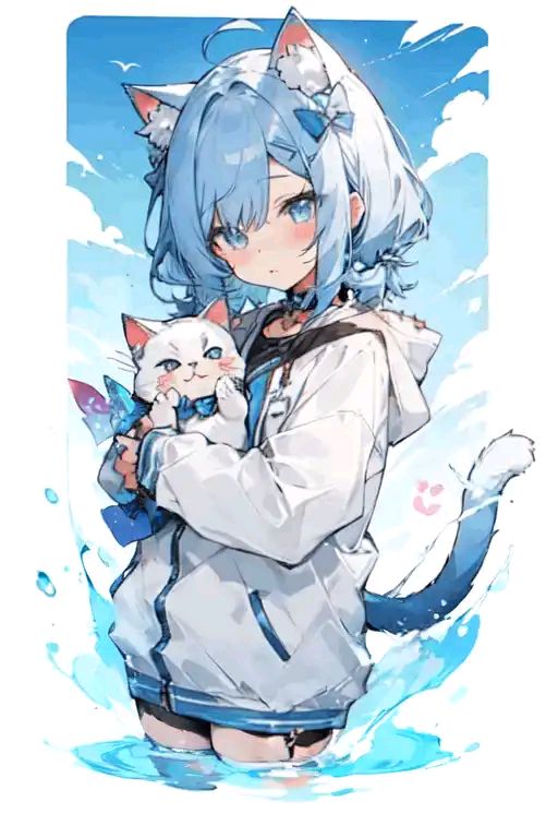 AI art "猫ちゃん"