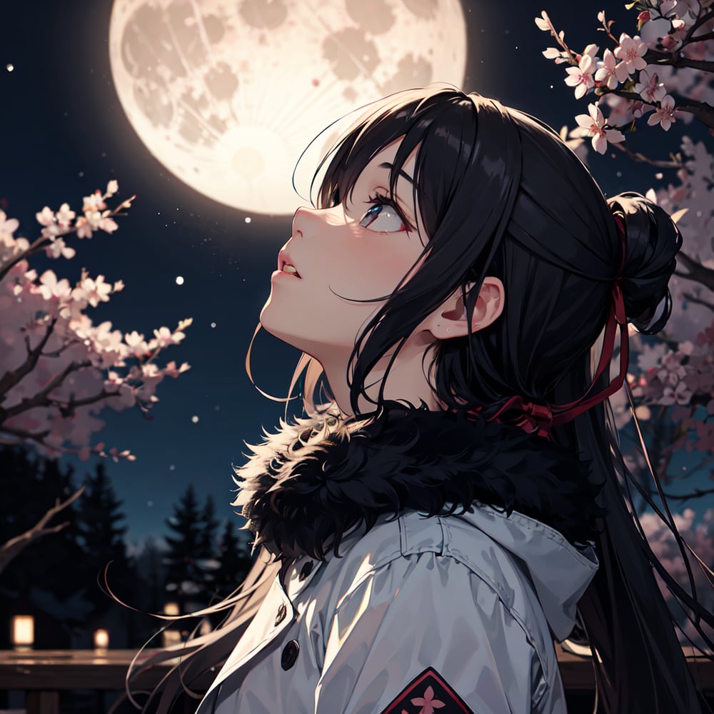 AI art "Moon light shine bright"