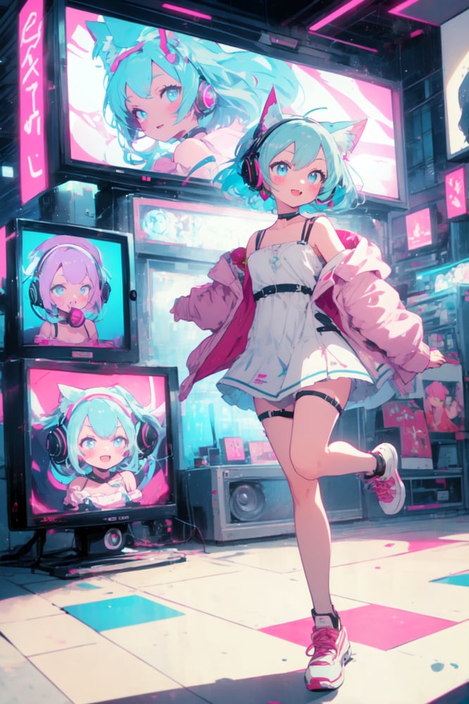 AI art "nekomimi"