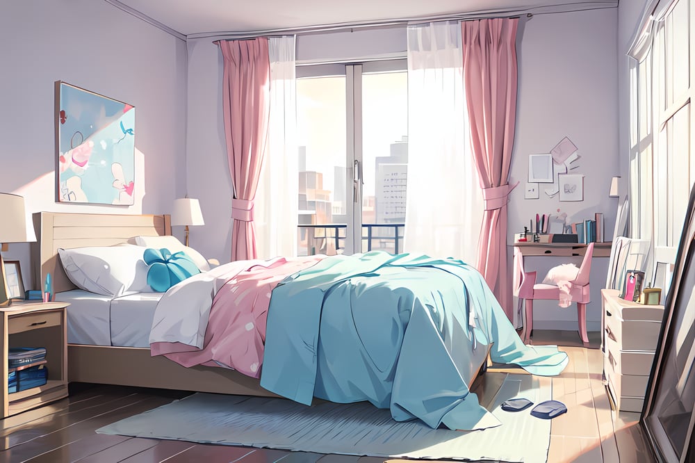 AI art "Sagiri Themed Bedroom"
