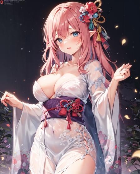 【衣装】シースルー着物 - AI Model cover image