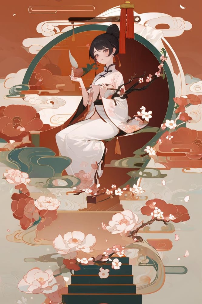 chinese style illustration v2.0 - AI Model cover image