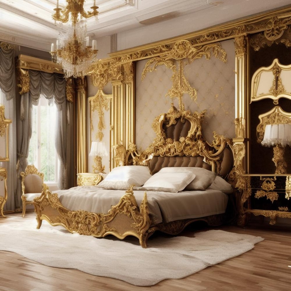 classical European style bedroom - AI Model 커버 이미지