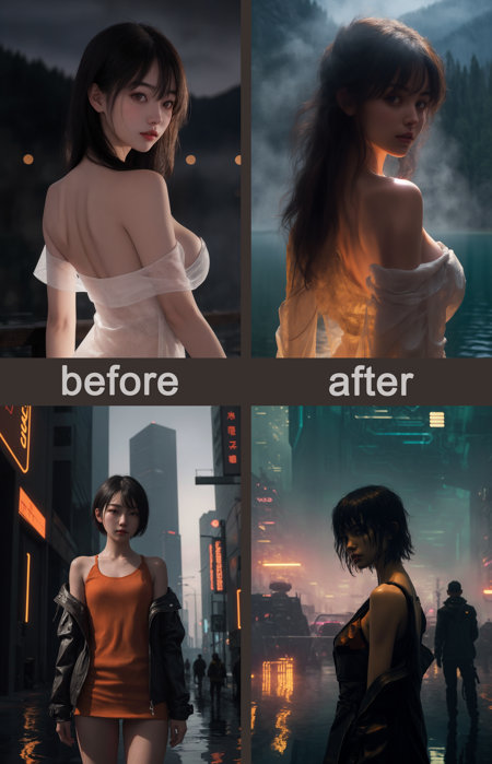 Silhouette Synthesis 逆光幻境 - AI Model cover image