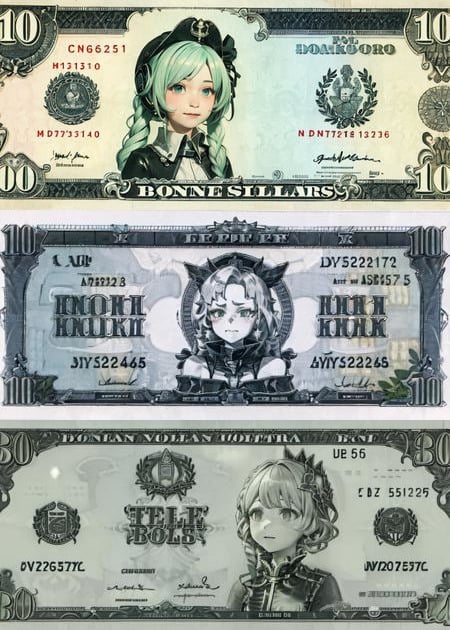 money style 钞票 - AI Model cover image