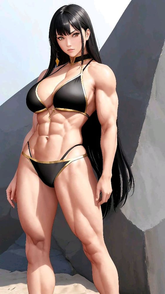 AI art "fitness lady"