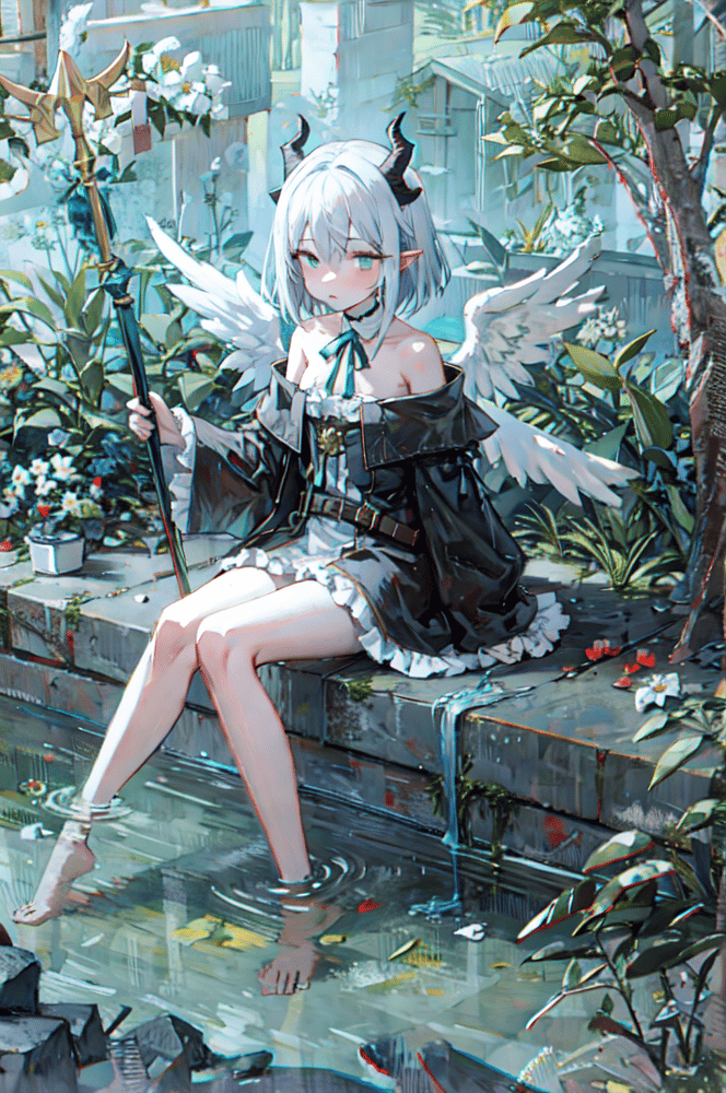 AI art "Your devil or your angle"