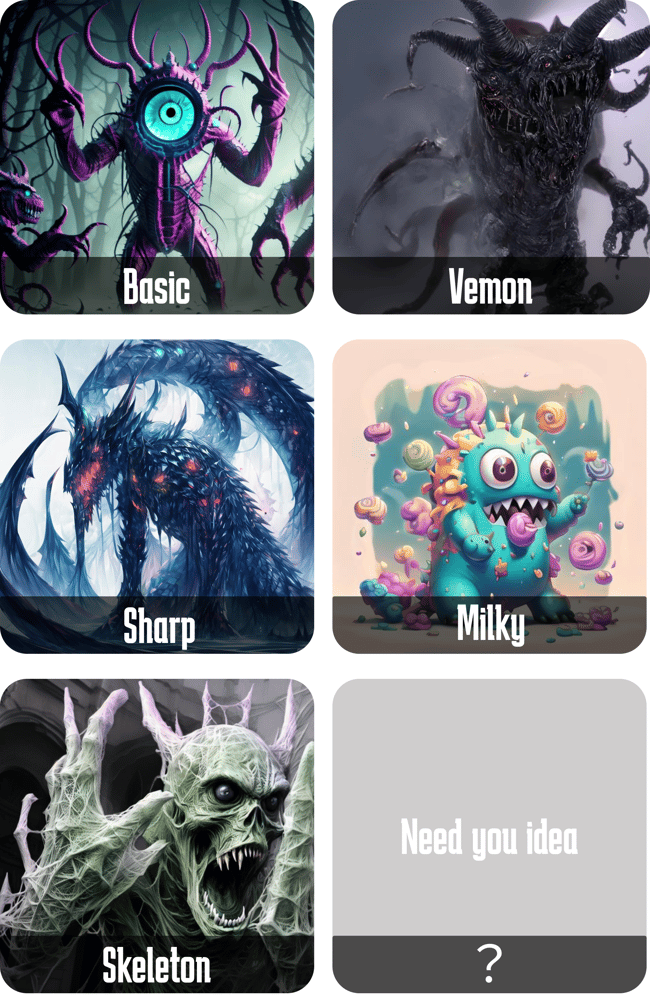 Monster (various style) - AI Model cover image