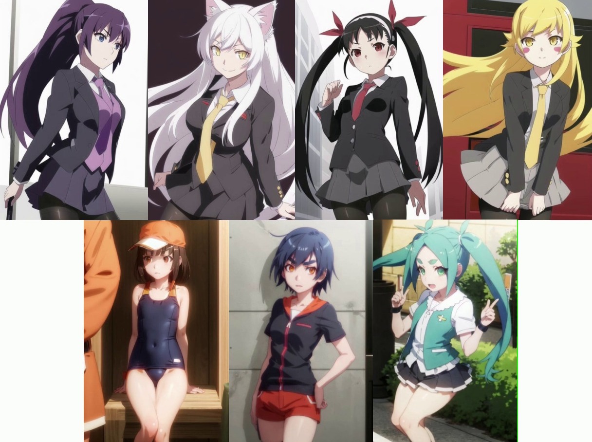Monogatari characters deals