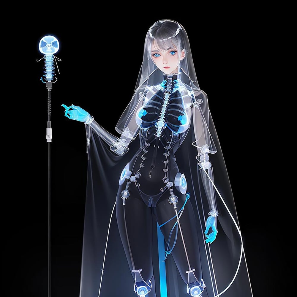 As_Xray_girl_X射线骨骼lora - AI Model cover image