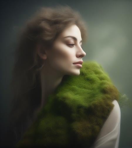 SDXL Moss, Grass on body, texture concept LoRA V1.0 - AI LoRA model on PixAI