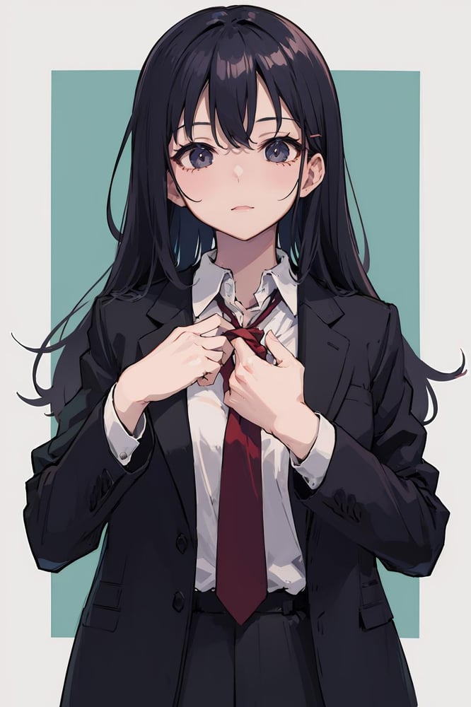 Pose adjusting necktie - AI Model cover image