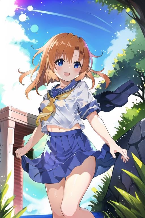 【ひぐらしのなく頃に/寒蝉鸣泣之时】竜宮レナ/龙宫礼奈 校服/serafuku version - AI Model cover image